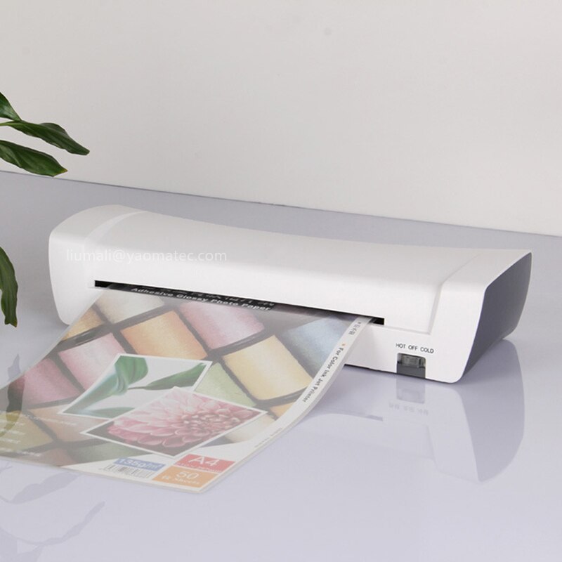 A4 Quick Warm-Up Laminator Machine and Cold Laminating Machine for Document Photo Picture Credit Card Home Office School Use