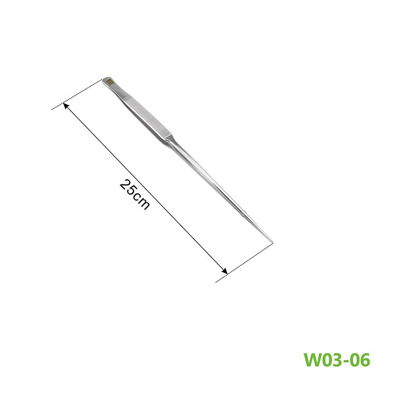 Cut Aquatic Aquarium Plant Tank Stainless Steel long Wave scissor clean tool kit water grass cutter Clipper fish tong aquascape: W03-06