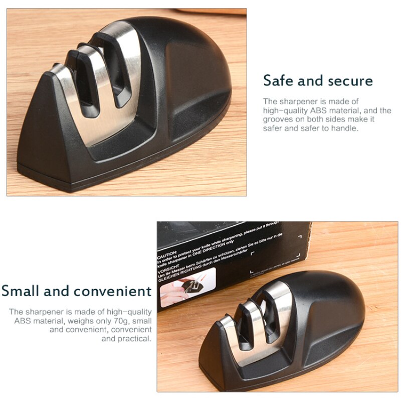 Stainless SteeL Durable Multifunctional Kitchen Bar Knife Sharpener Tungsten Steel Carbide Ceramic Sharpener Tools