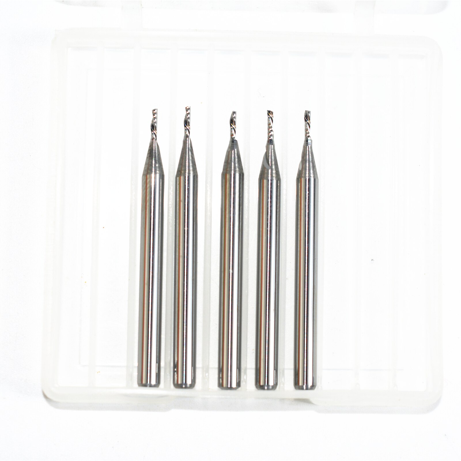 5pcs-3.175mm*1mm*3mm,cnc solid carbide woodworking router bit,1 flute down cut milling cutter,left spiral pvc,acrylic bit