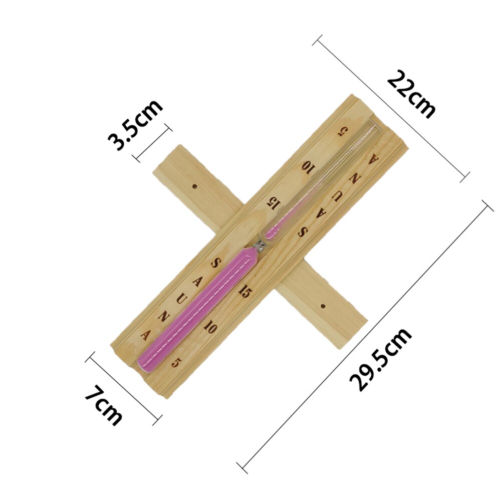 15 Minute Timer Sauna Hourglass Wall Rotating Sand Timer Countdown Clock Pink 26*9*1.6 CM Sauna Hourglass Timers
