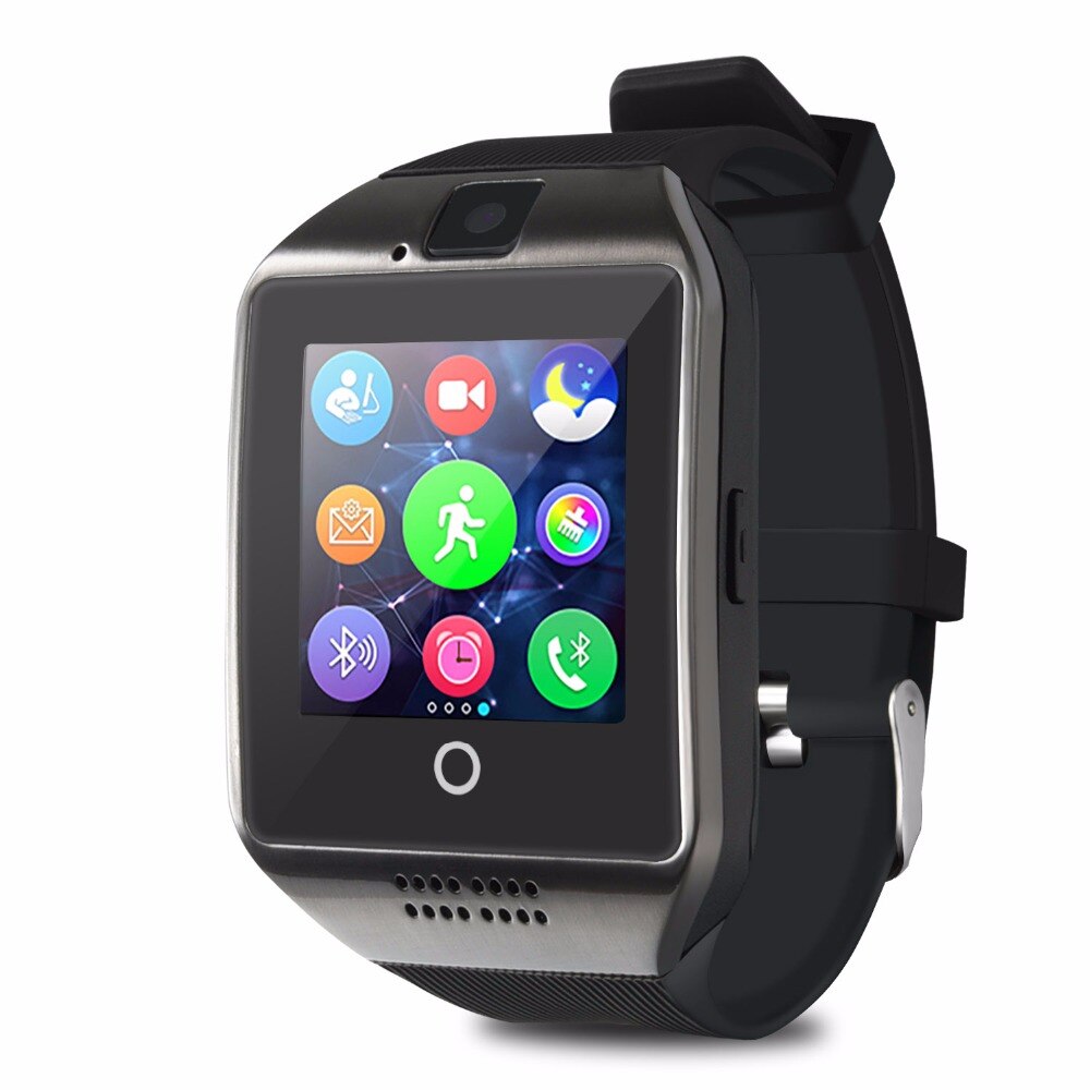 Smart Horloge Q18 MP3 Muziek Speler Met Touch Screen Passometer Camera TF Card Bluetooth Smartwatch Voor Android IOS