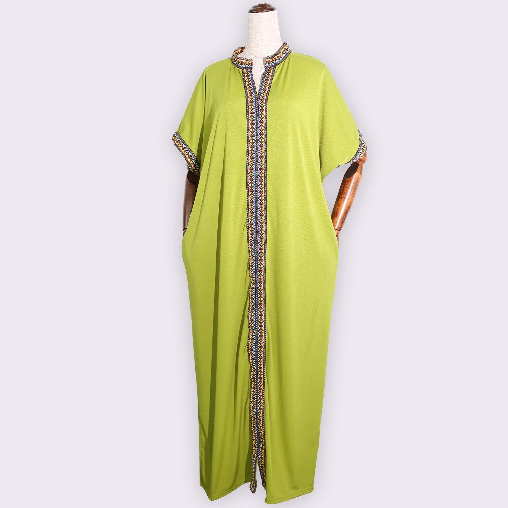 Arabisch Kleid Festa Dubai Abaya Muslimischen Kleid Für Frauen Bangladesch Hijab Abendkleider Marokkanischen Kaftan Türkischen Pakistan Abaya: Grün