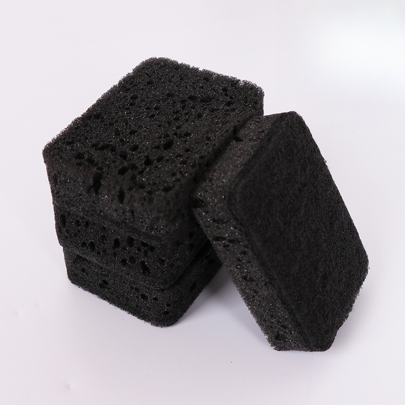 Esponja mágica de algas marinas negras de forma ovalada para cepillos de limpieza de cocina, limpieza de lavavajillas, esponja mágica duradera, herramientas para el hogar