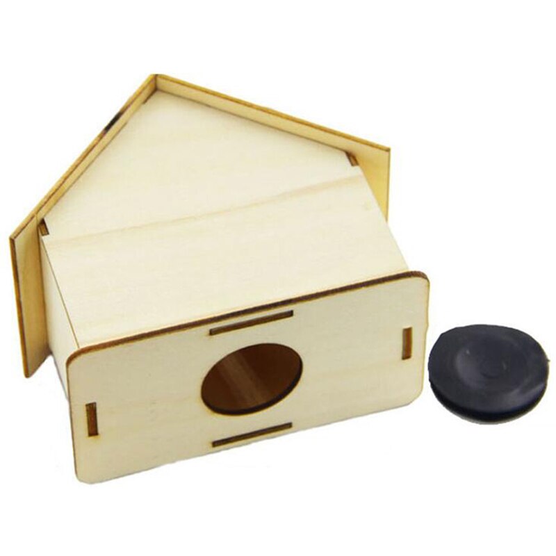Bricolage en bois blanc Billet banque enfants à la main maison coloriage tirelire décor de Table à la maison