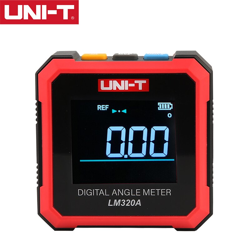 UNI-T Angle Meter Digital Protractor Angle Finder Electron Goniometer Level Meter Magnetic Base Mini Inclinometer Angle Tester: LM320A