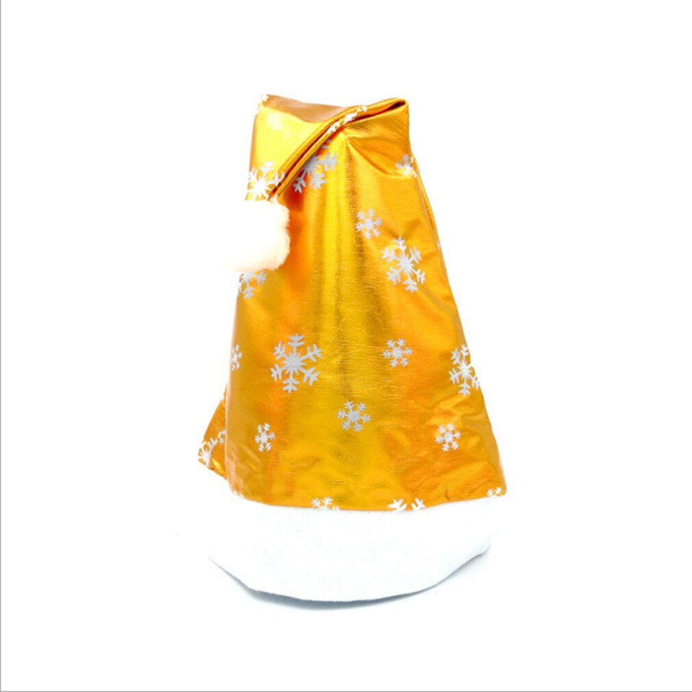 Newest Adult Child Christmas XMAS Santa LED light up flashing Costume Red Hat Cap: Blue Snowflake