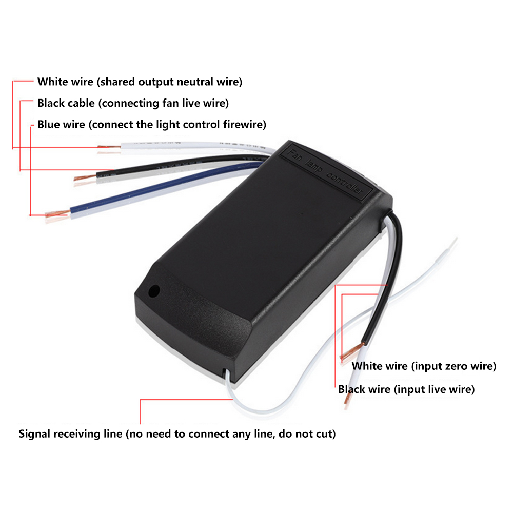 Universal Ceiling Fan Lamp Remote Control Kit AC 110V 220V Timing Control Switch Adjusted Wind Speed Transmitter Receiver
