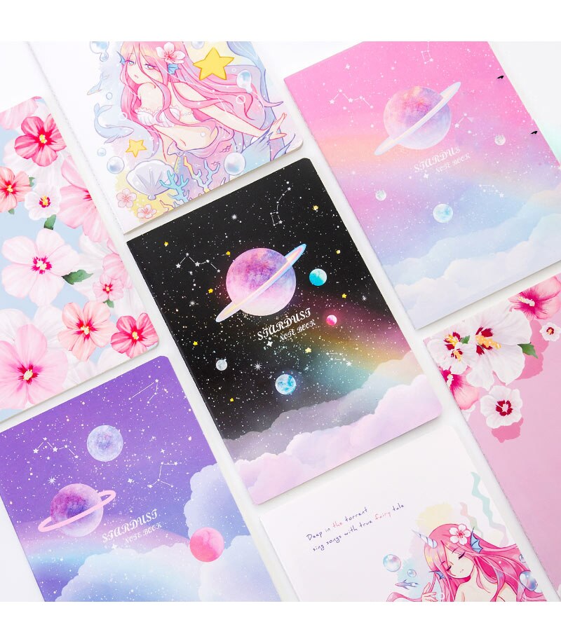 1pcs B5 Cute Stationery Cute Notebook Set Simple Small Fresh Girl Personality Diary Card School office Supplies