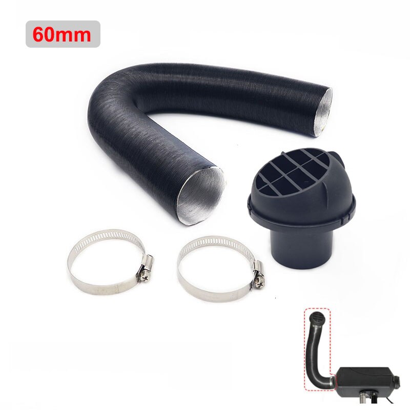 75mm / 60mm Diesel- Heizung Kanal Schlauch Rohr Luftkanal Luft entlüften Auslauf Schlauch Clip Für Webasto Eberspach Diesel- Standheizung: runden Auslauf 60mm