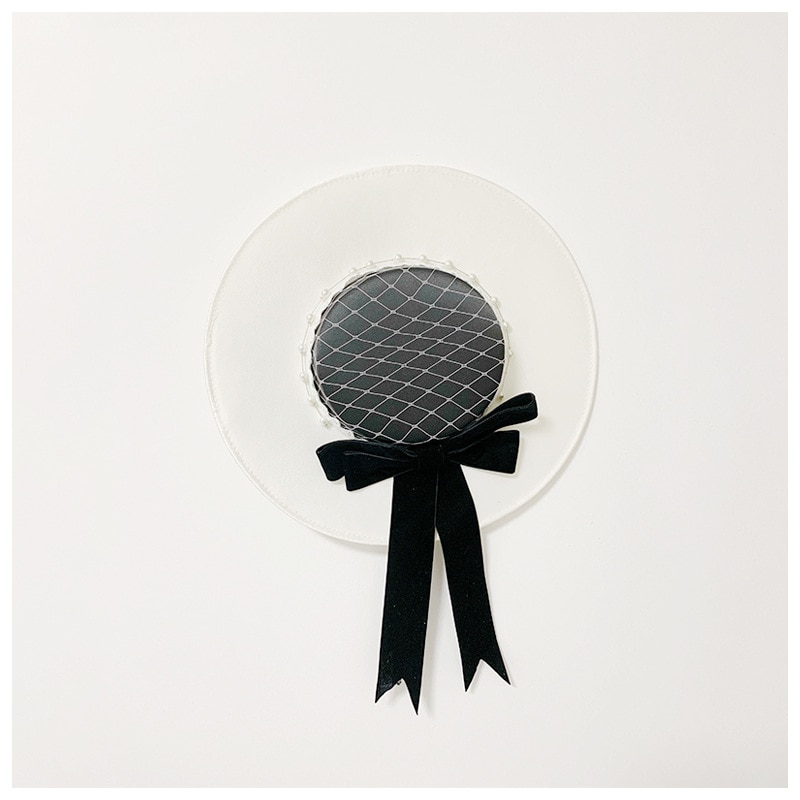 Sinamay – chapeaux de mariage Vintage en perles pour femmes, filet de mariée, blanc, noir, accessoire de mariage, fascinateur, voile de cage à oiseaux