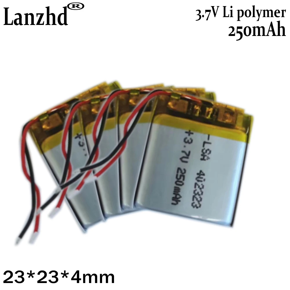 Bateria litowa 3,7 V 302030 402323 250mah MP3 MP4 GPS Bluetooth bateria komórkowa zabawki rejestrator nawigator bateria odtwarzacza wideo