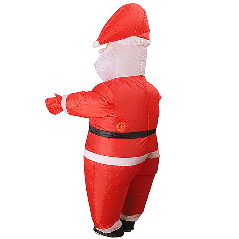 Christmas Inflatable Suit Santa Claus Adult Costume Unisex Christmas Costume Funny Props Blow Up Christmas Outfit For