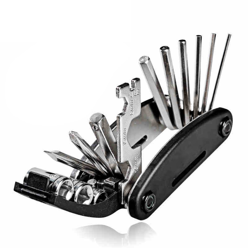 Draagbare 15 In 1 Fiets Fietsen Reparatie Tool Multitool Wrench Schroevendraaier Kit Fiets Multifunctionele Tool