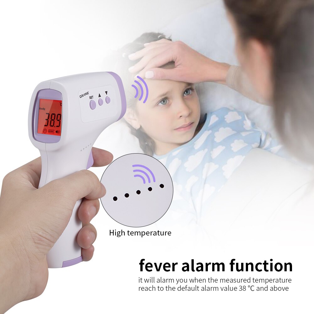 Non-Contact Forehead Thermometer Digital Handheld Infrared Thermometer Object Temperature Gauge High Precision ℃/℉ Switchable: F