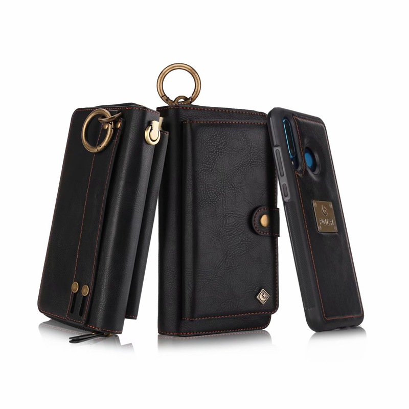 Purse Polsbandje Telefoon Case Voor coque huawei p30 pro lite nova4e Funda Etui Luxe Lederen Beschermende Portemonnee Telefoon Shell Cover tas