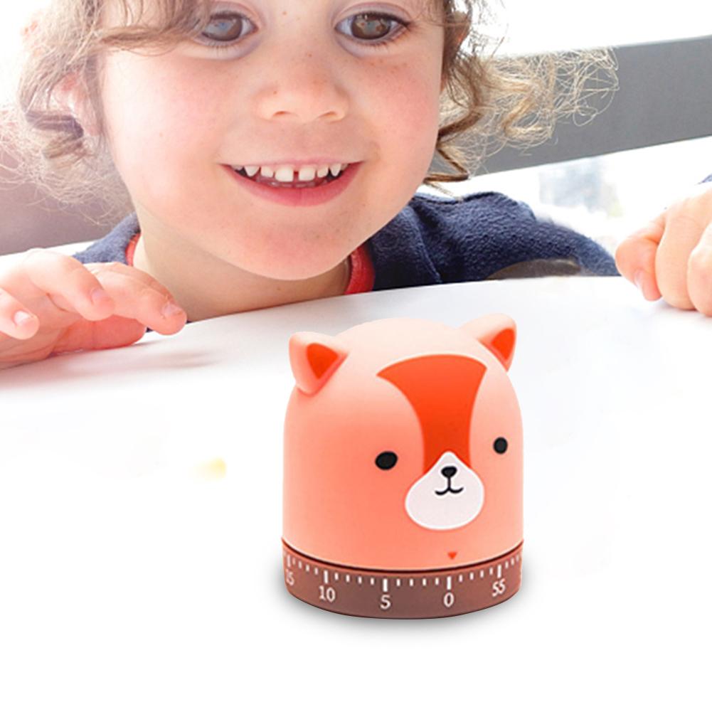 Keuken Timer Leuke Huisdier Vorm Mechanische Kronkelende 60-Minuten Timer 360-Graden Roterende Kat En Hond Tijd Timer keuken Gereedschap