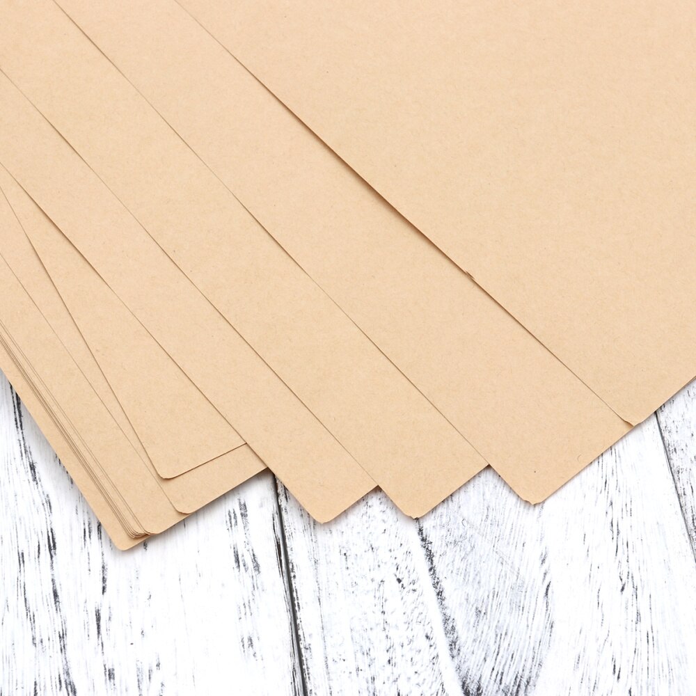 100 Sheets A5 Vintage Blank Kraft Letter Paper Ret... – Vicedeal