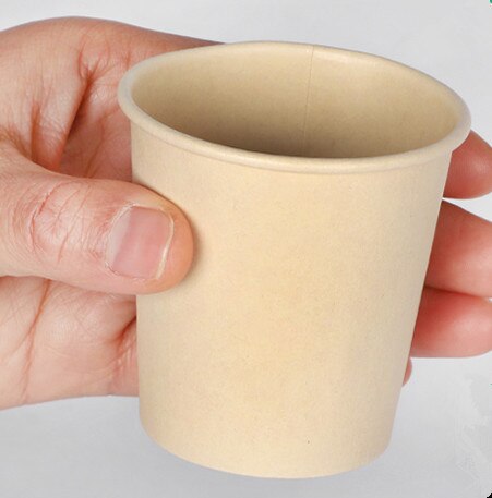 100 pièces 100ml petites tasses à café jetables 4oz mini tasses à goûter pour le vin, le lait, le thé, le yaourt, le jus de fruits, les desserts, les gobelets en papier avec couvercle: Tasse 6