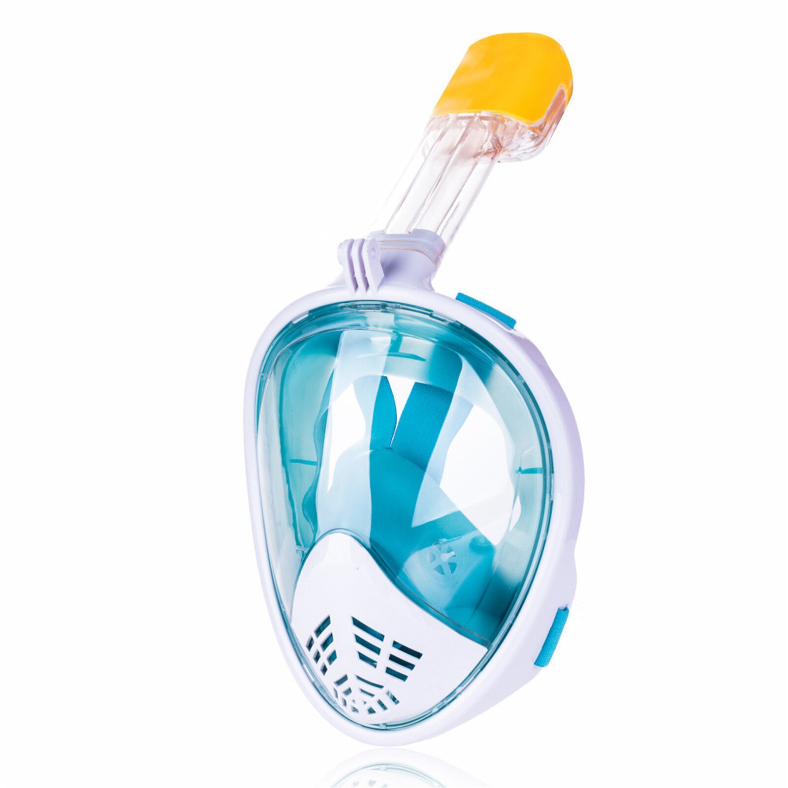 Unterwasser Scuba Anti Fog Vollen Gesicht Tauchen Maske Schnorcheln Atemwege Masken Sicher Wasserdicht Schwimmen Ausrüstung Für Erwachsene Jugend: Green / S/m