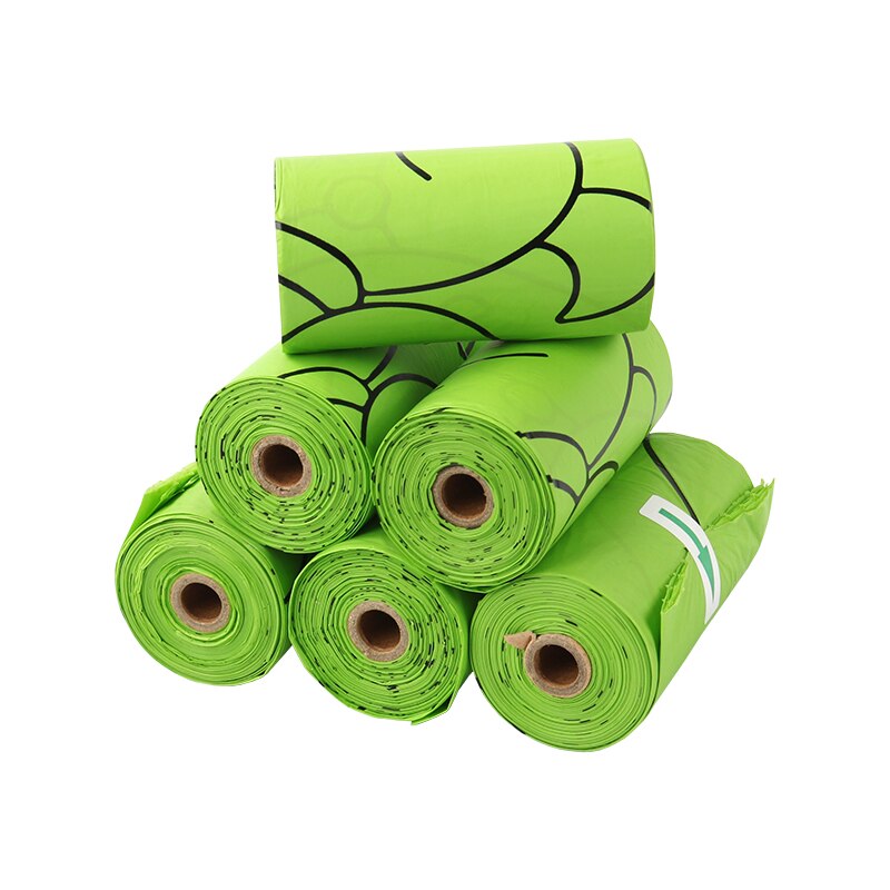 8Rolls120pcs Dog Poop Bag for Dog Pets Waste Garbage Bags Cleaning up Bags Waste Pick Up Clean Bag For Dogs