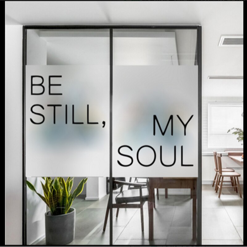 Window Glass stickers Minimalist door glass matte stickers bedroom restaurant light opaque partition door glass film custom