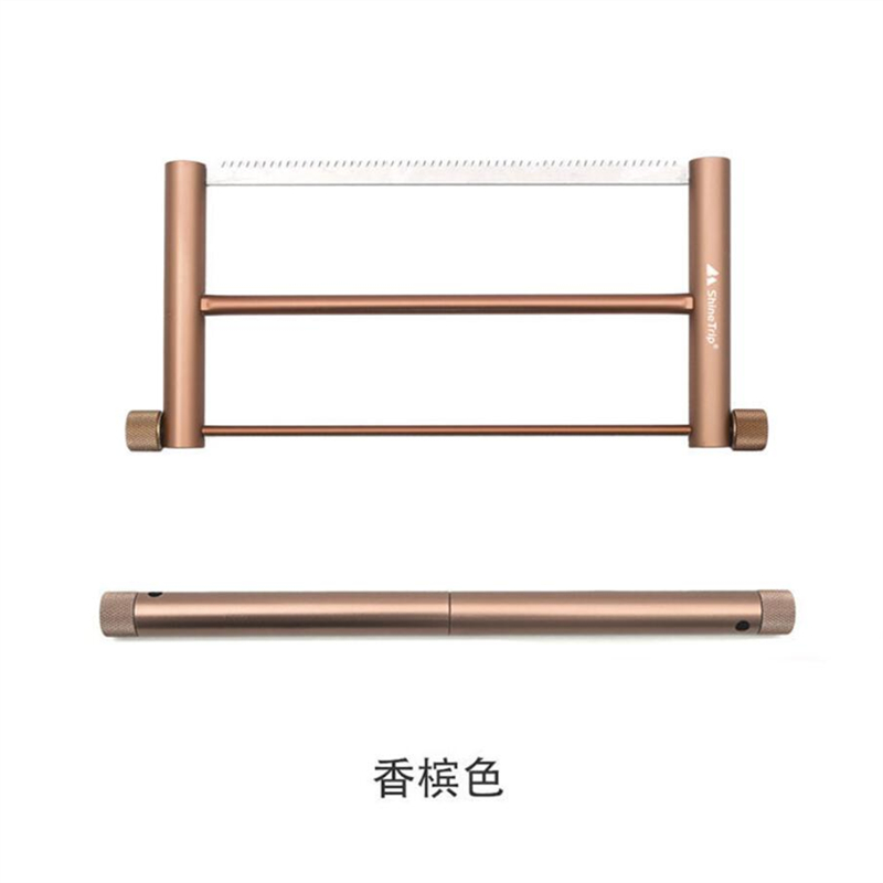 Sierra de supervivencia plegable para carpintería, herramienta de corte manual multifuncional, afilada, para cortar madera: Blanco