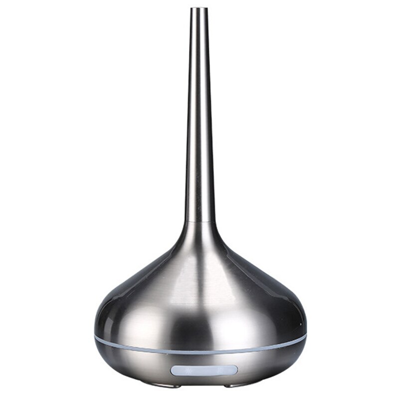 Luchtbevochtiger, aromatherapie diffuser, aroma diffuser, etherische olie, ultrasone mistmaker, led-lamp voor thuiskantoor, zilver: Default Title