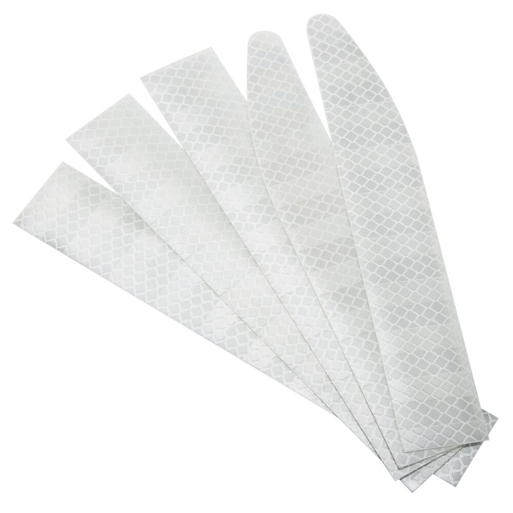 Car Trunk Tail Night Safety Warning Reflective Stickers For VW Volkswagen Golf Polo Passat Tiguan Jetta Touran T-Roc Scirocco: White