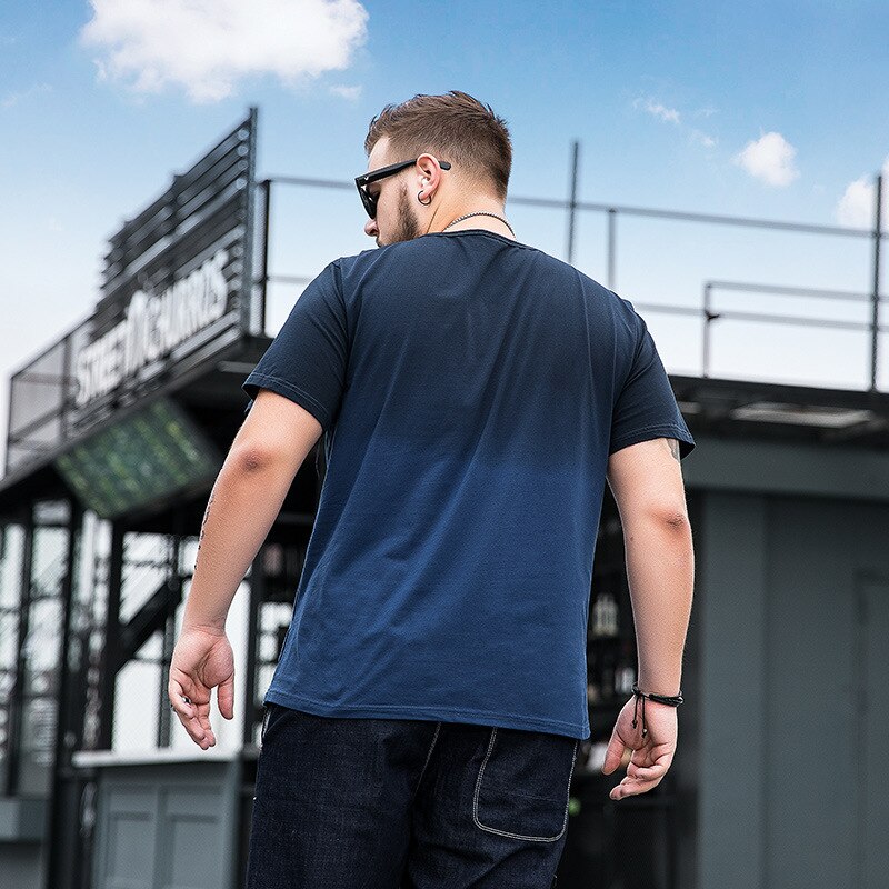 Plus size sommer mænd afslappet t-shirt gradi kortærmet top og t-shirts store 5xl 6xl 7xl 140kg mænd store størrelse mærketøj