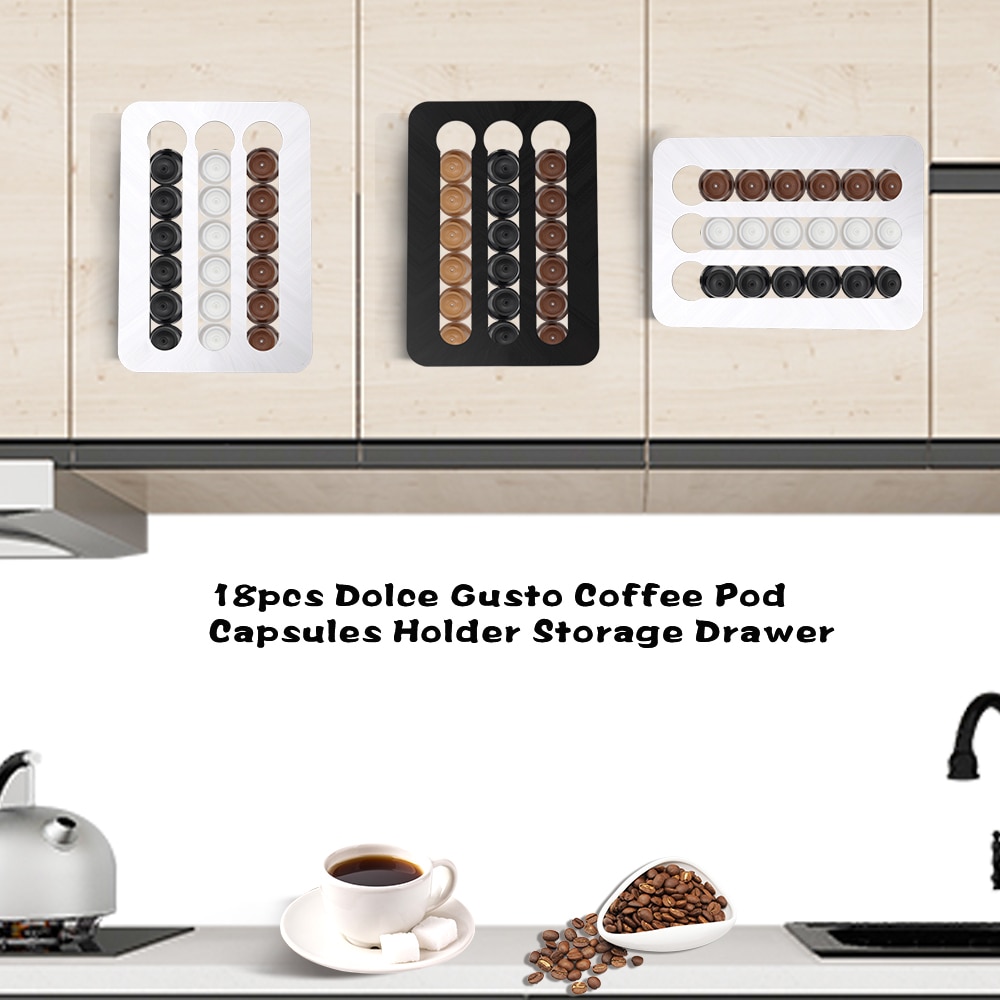 Dolce Gusto Koffie Pod Holder Display Stand Nespresso Capsule Opbergrek Voor 18Pcs Dolce Gusto Capsule