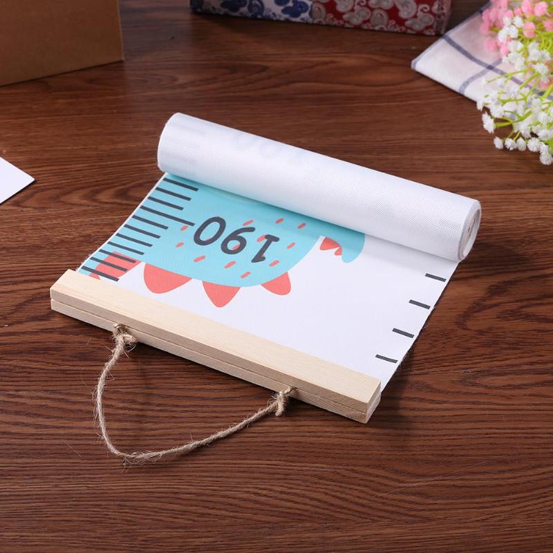 Baby Removable Height Growth Chart Ruler Wall Decor Canvas Sticker for Kids Necessary Household Infant Growth Supplies