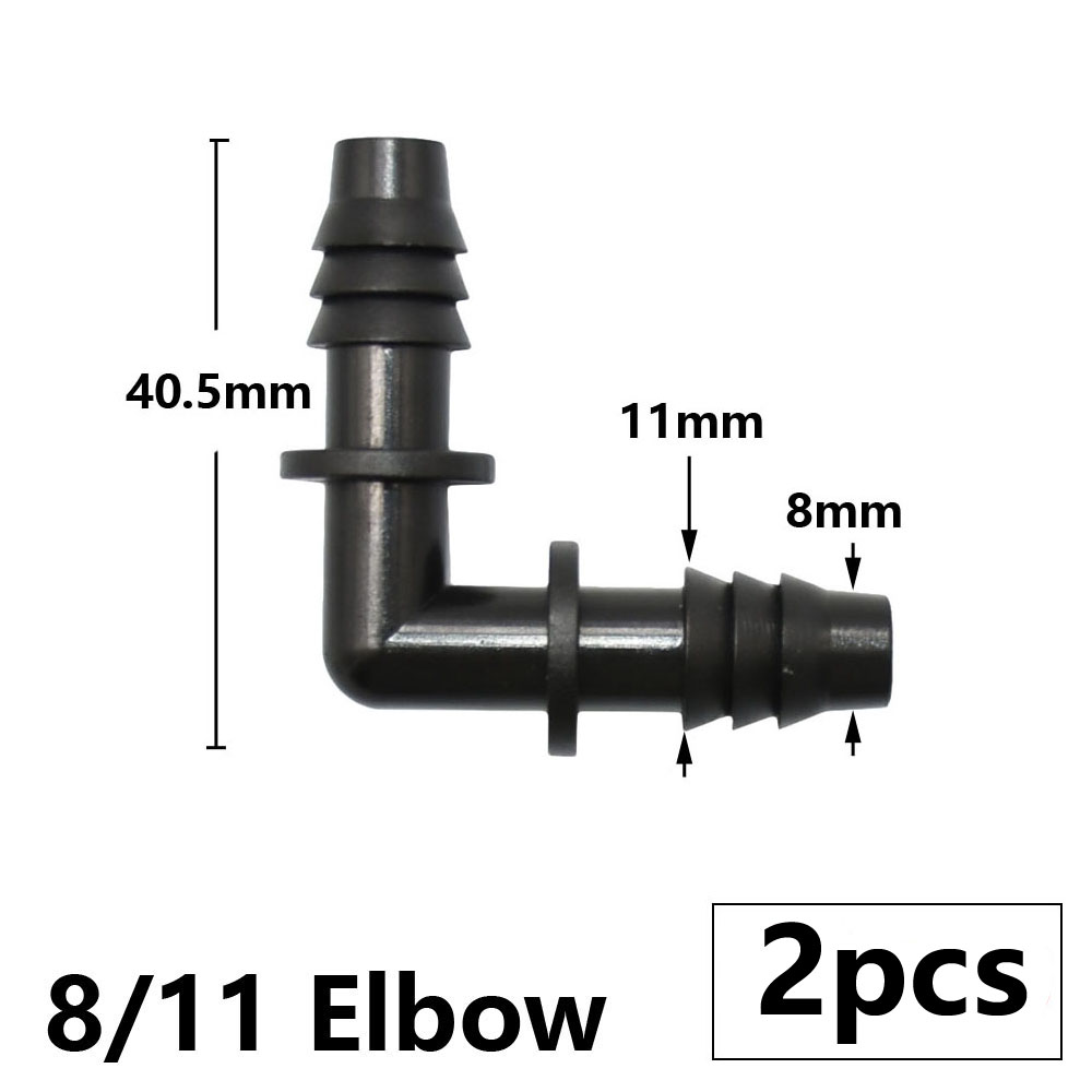 3/8" 8mm Gartenschlauchanschluss 8/11 bis 4/7 3/5mm Schlauchreduzierer Wassersplitter T-Stück Ellenbogendstopfen Tropfbewässerungssystem passend zu: verrotten