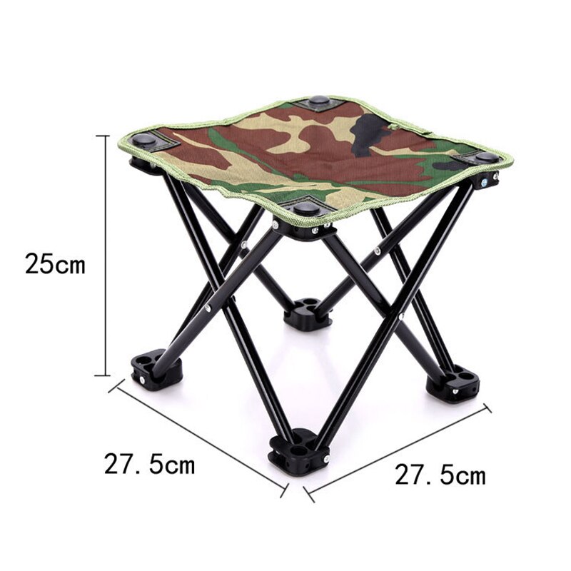 Lawaia Folding Chair Portable Fold Up Chairs Fishing Gear Camouflage Travel Mini Camping Chairs Ultralight Outdoor Folding Dtool