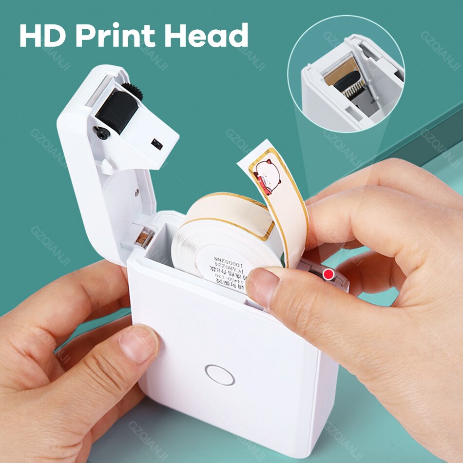 Niimbot Label Printer D110 Mini Wireless Protable Mobile Printer with 1 Roll Label Paper Price Tag Printing