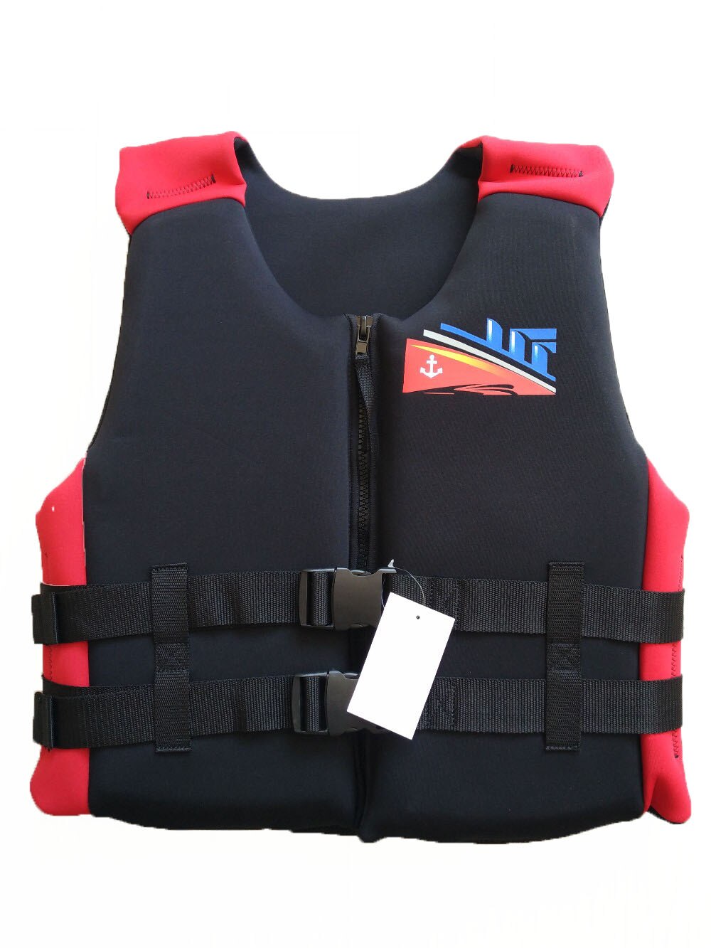 Clearance men/adult life jackets life vest life-saving 100% Neoprene Swimming surfing fishing vest Snorkeling kayak: Red / XL
