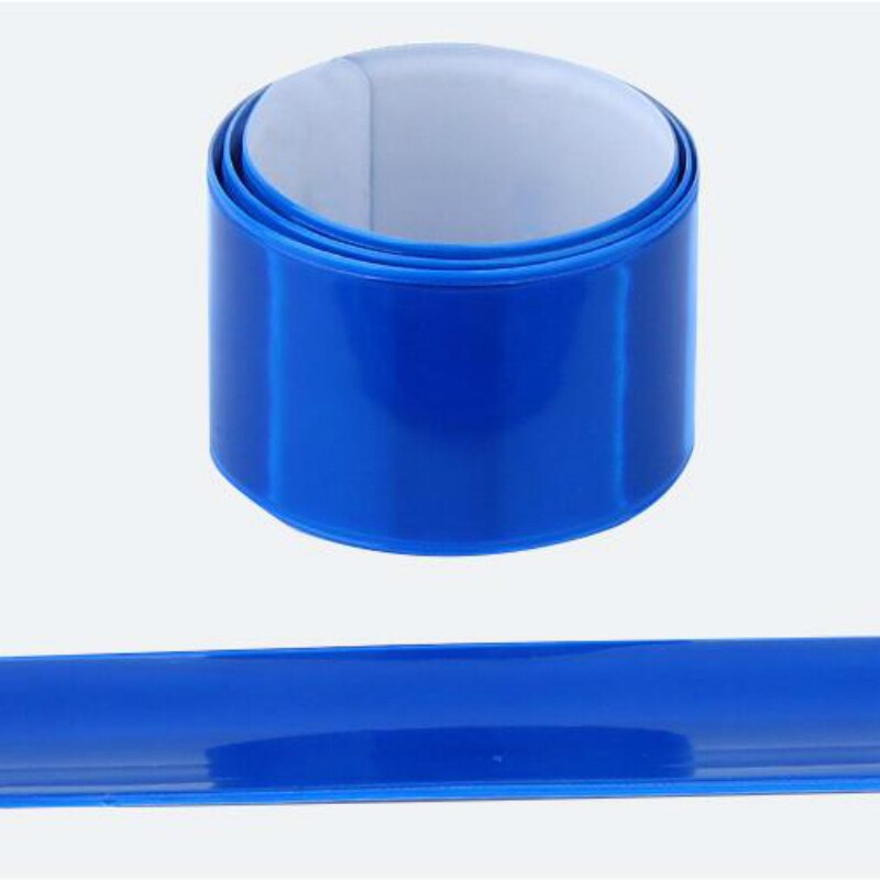 1PC 40cm Reflektierende Band Aufkleber Warnung Fahrrad Sicherheit Fahrrad Krawatte Bein Gurt Hosen Fluoreszierende Band: Blau