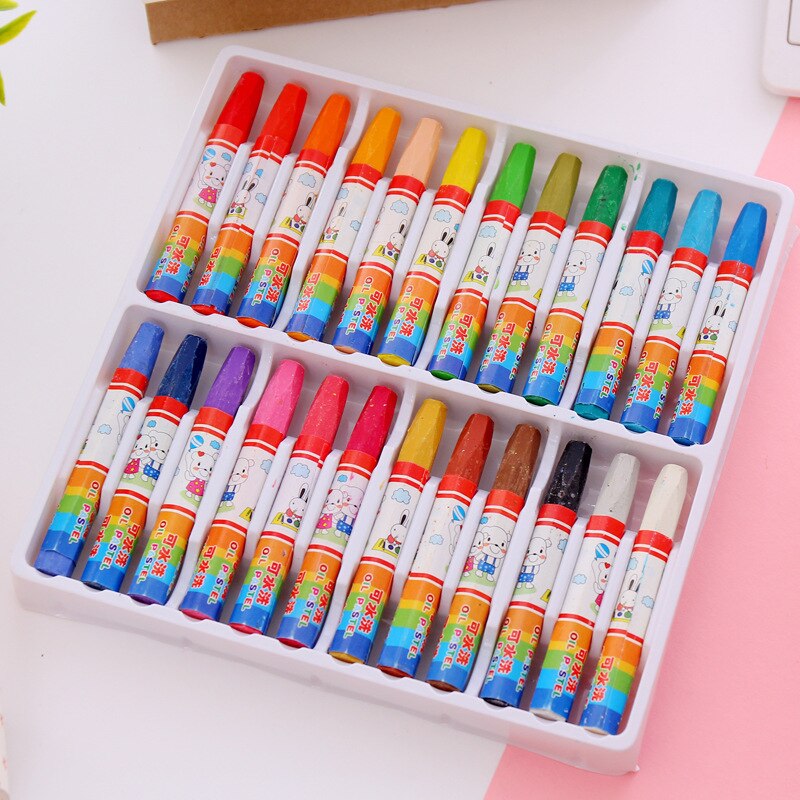 12/18/24 Color Oil Pastel Non-Toxic Wax Crayon Stick Angular Painting Drawing Pen for Student Graffiti Crayons Stationery