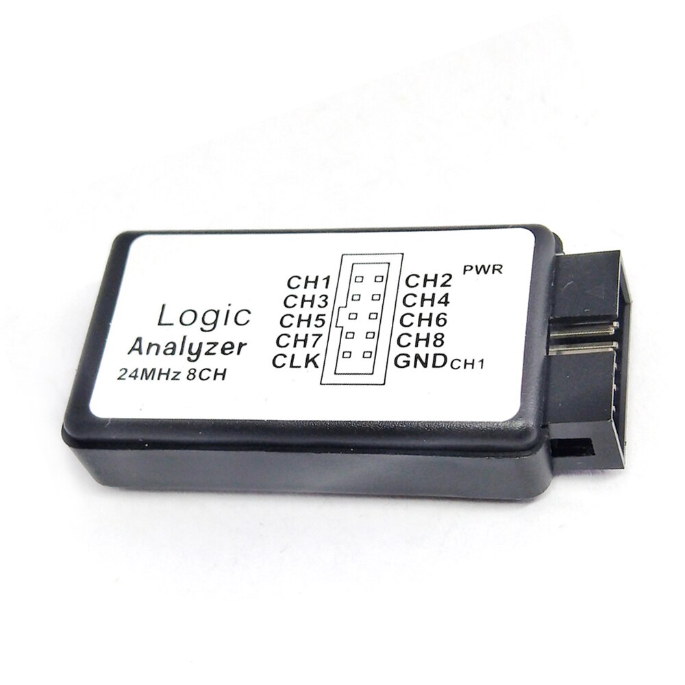 Usb logic analyzer 24m 8ch mikrocontroller arm fpga debug værktøj 24 mhz , 16 mhz , 12 mhz , 8 mhz , 4 mhz , 2 mhz upload måleværktøj