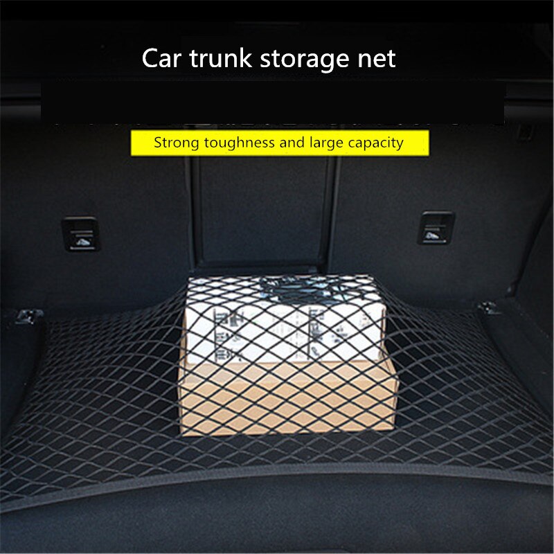 Car Trunk Nets 60*80/90*55CM Elastic Strong Nylon Cargo Luggage Storage Organizer Net Mesh Storage Bag Pocket For Car SUV MPV