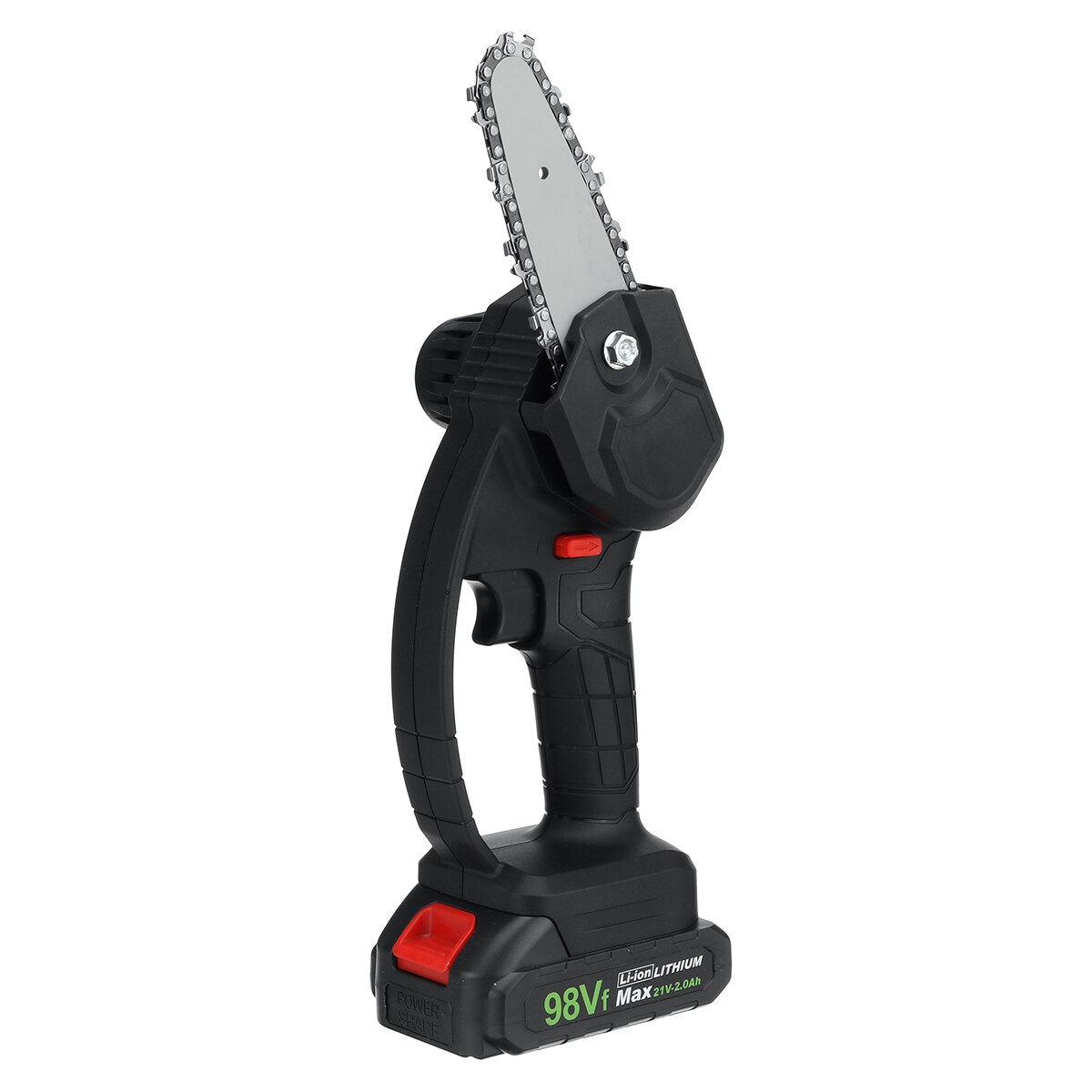 SHALL 21 Volt draagbare mini kettingzaag, borstelloze motor, 4