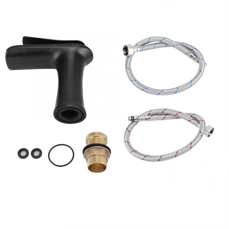 Bathtub Faucet Bathroom Chrome Faucet Waterfall Mixer One Hole Handle Water Mixer: US 06