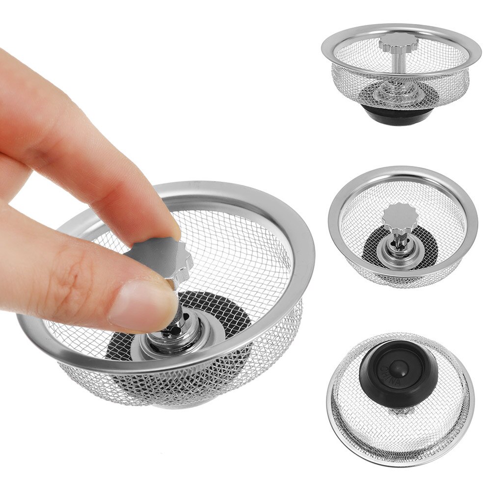 Stainless steel floor drain Portable Handheld Water Sink Plug Floor Drain Kitchen Strainer Sewer Outfall Home Cleaning Tool