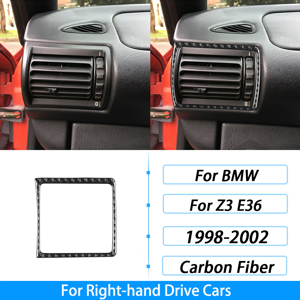 For BMW Z3 E36 1998-2002 Real Carbon Fiber Inner Door Panel Decorative Strip Car Interior Decoration Styling Accessories Sticker: transparent