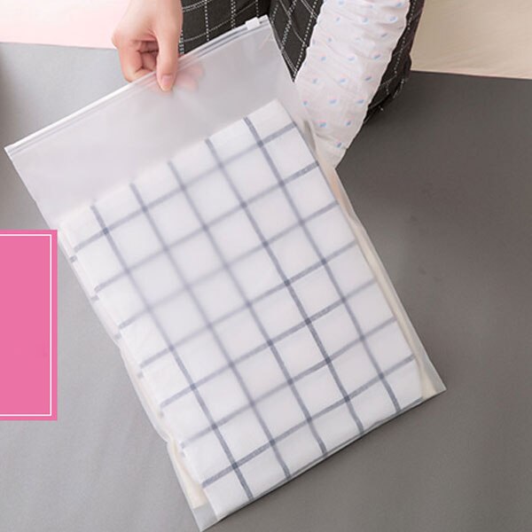 Eva reseförseglingspåse kläder klassificering transparent vattentät tvättpåse kosmetikapåse: L