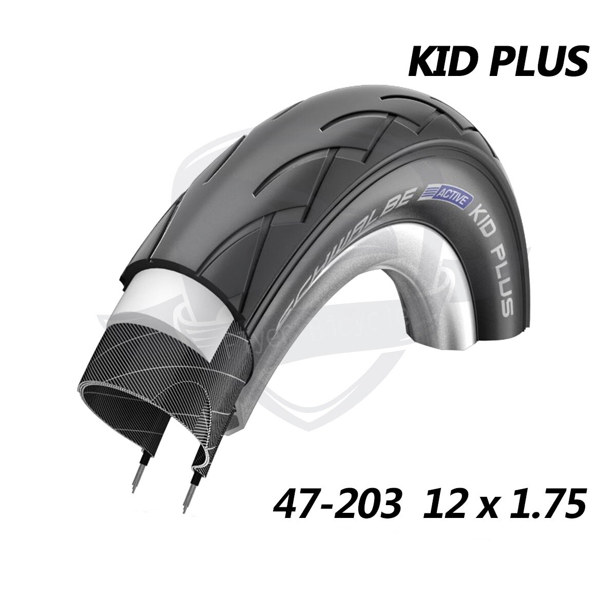 12*1.75 KID PLUS bike tire 12 inch balance bicycle tire for kids