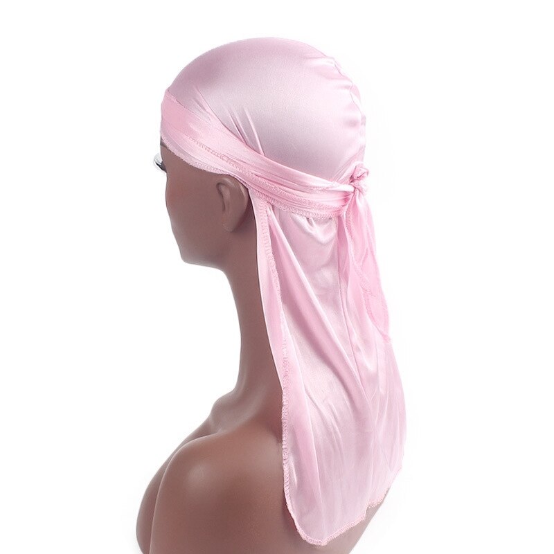 Gorros de pelo para hombre y mujer, turbante sedoso, cubre gorro de satén para motorista, diadema para dormir por la noche, Accesorios para peinados Extra larga