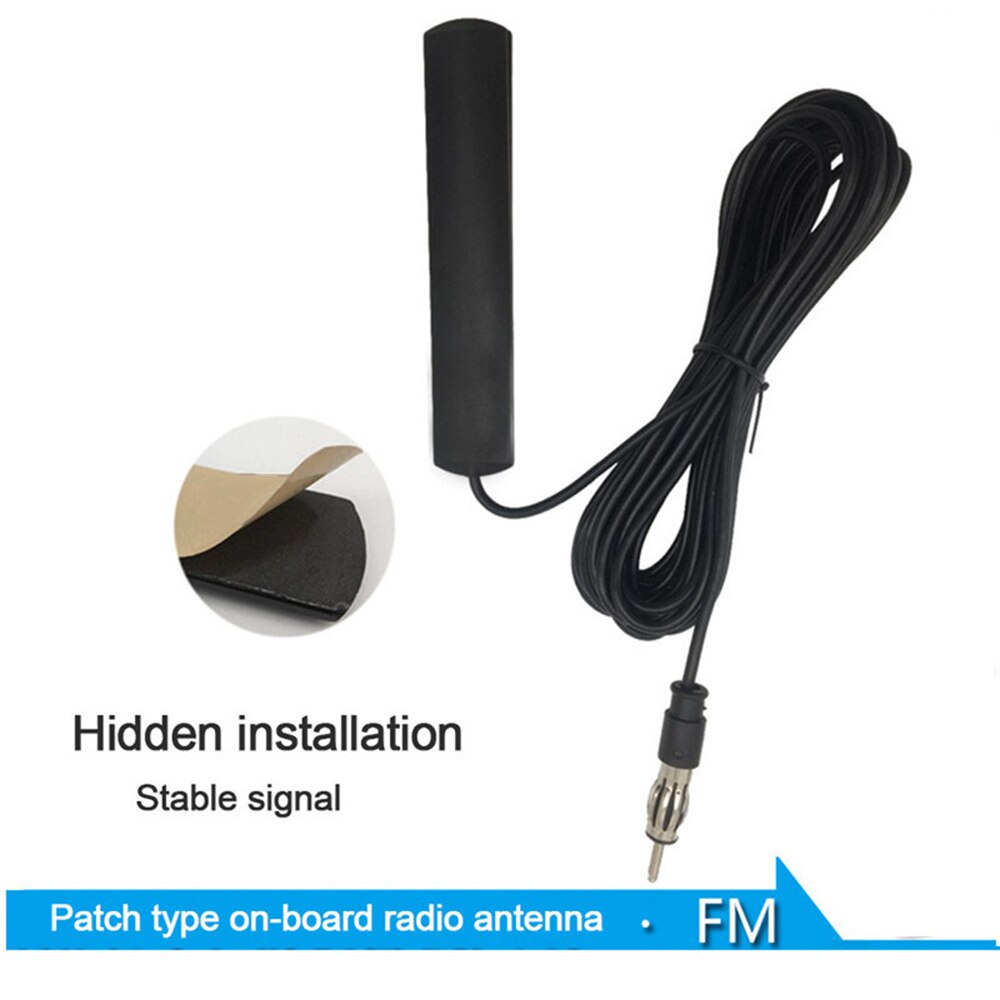 5M Kabel Antennes Universele Auto AM FM Radio Antenne Patch Voorruit Antenne Exterieur Onderdelen Zwart