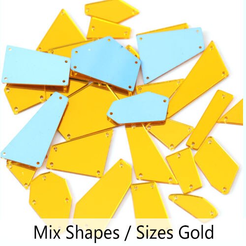 gemischt Größe Farben Acryl Spiegel NäHenne Auf Strass Unregelmäßigen Steinen Kristall Strass DIY F0209: P04 Topas