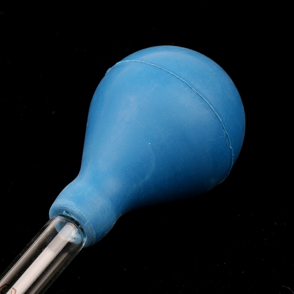 Glass Graduated Pipette with Rubber Cap Lab Chemistry Dropper Dispensing 5ml